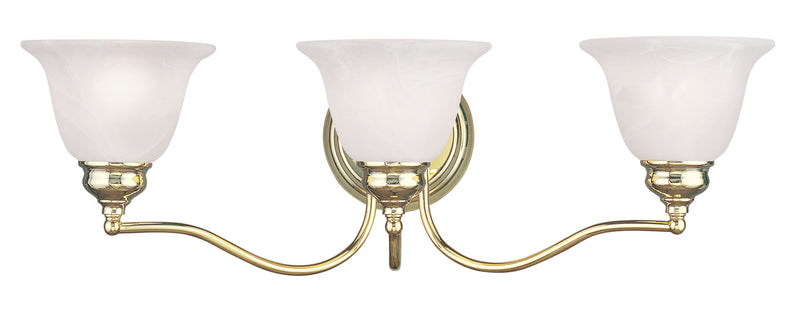 Livex Lighting 1353-02 Three Light Bath Vanity, Polished Brass