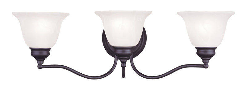 Livex Lighting 1353-07 Three Light Bath Vanity, Bronze