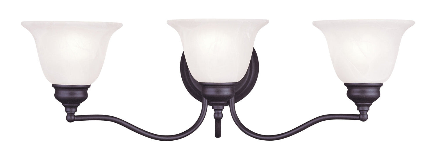 Livex Lighting 1353-07 Three Light Bath Vanity, Bronze