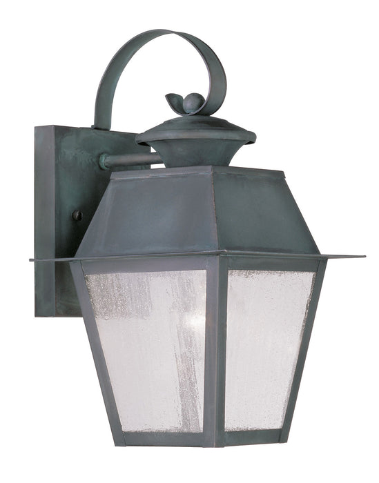 Livex Lighting 2162-61 One Light Outdoor Wall Lantern, Charcoal