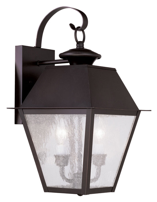 Livex Lighting 2165-07 Two Light Outdoor Wall Lantern, Bronze