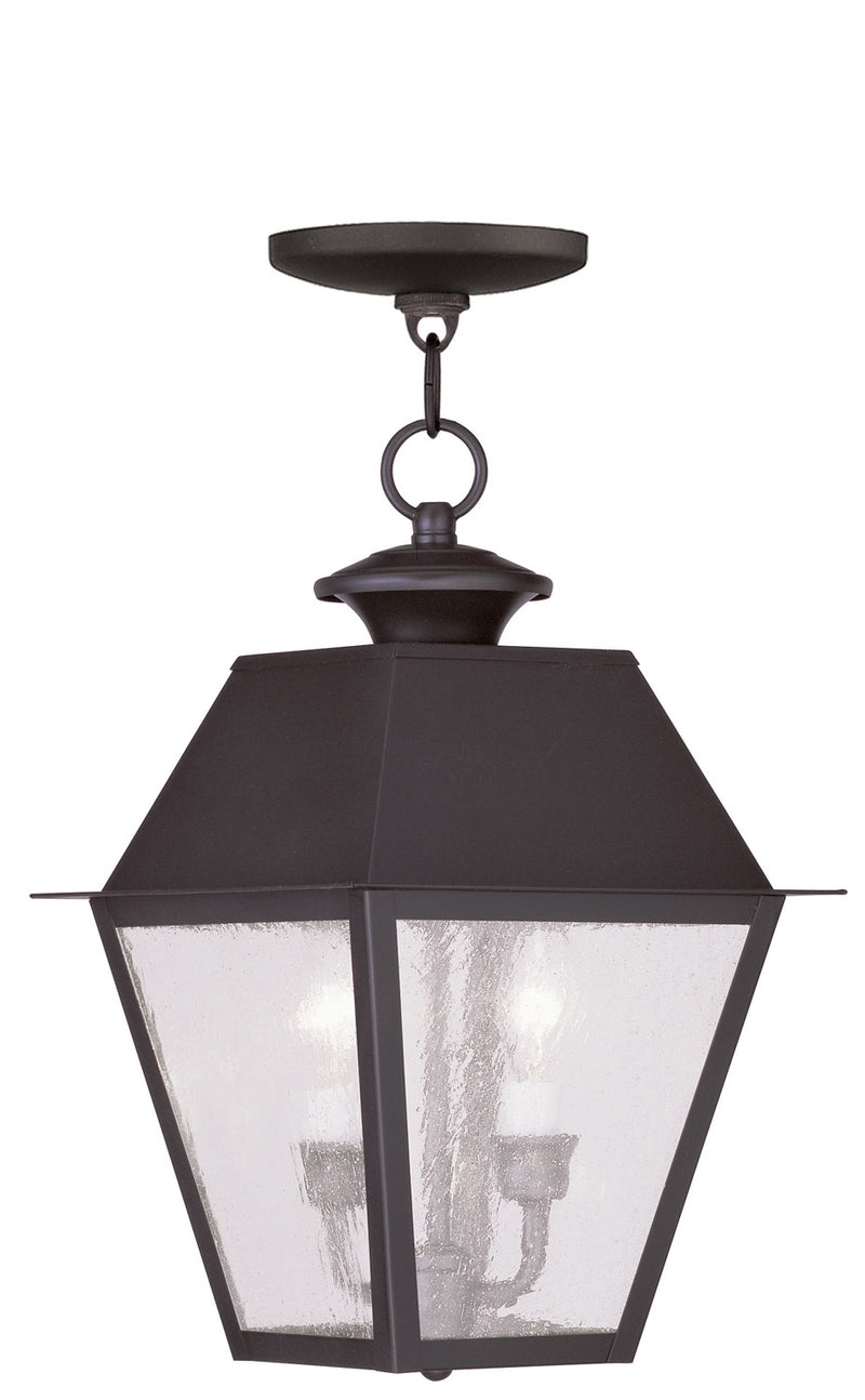 Livex Lighting 2167-07 Two Light Outdoor Pendant, Bronze