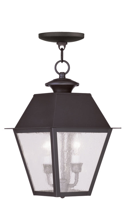 Livex Lighting 2167-07 Two Light Outdoor Pendant, Bronze