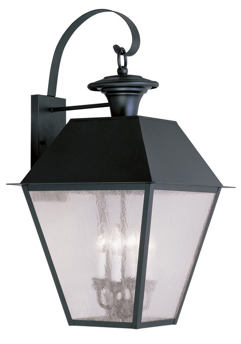 Livex Lighting 2172-04 Four Light Outdoor Wall Lantern, Black