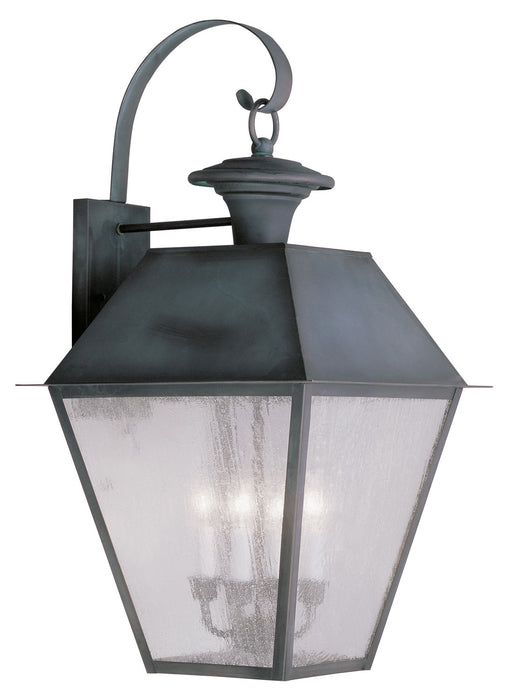 Livex Lighting 2172-61 Four Light Outdoor Wall Lantern, Charcoal