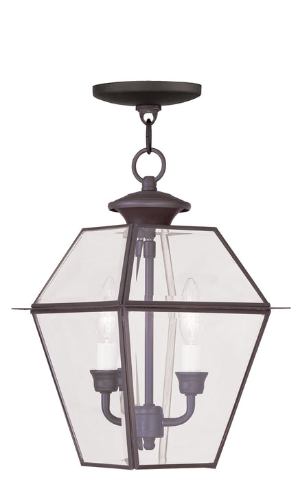 Livex Lighting 2285-07 Two Light Outdoor Pendant, Bronze