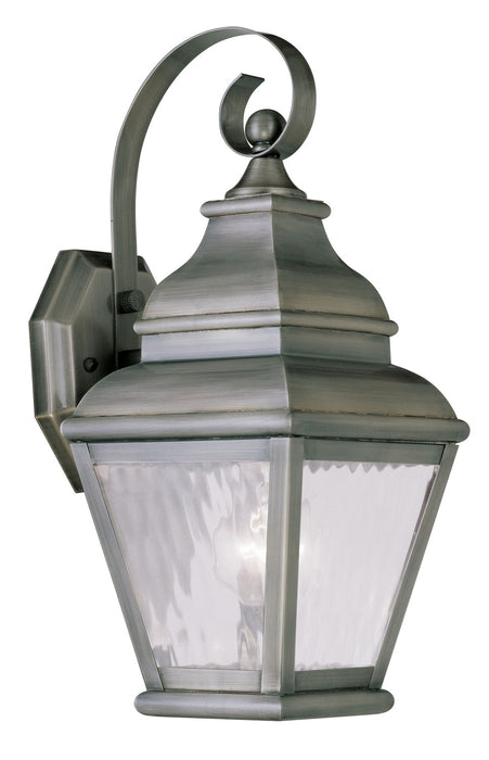 Livex Lighting 2601-29 One Light Outdoor Wall Lantern, Vintage Pewter