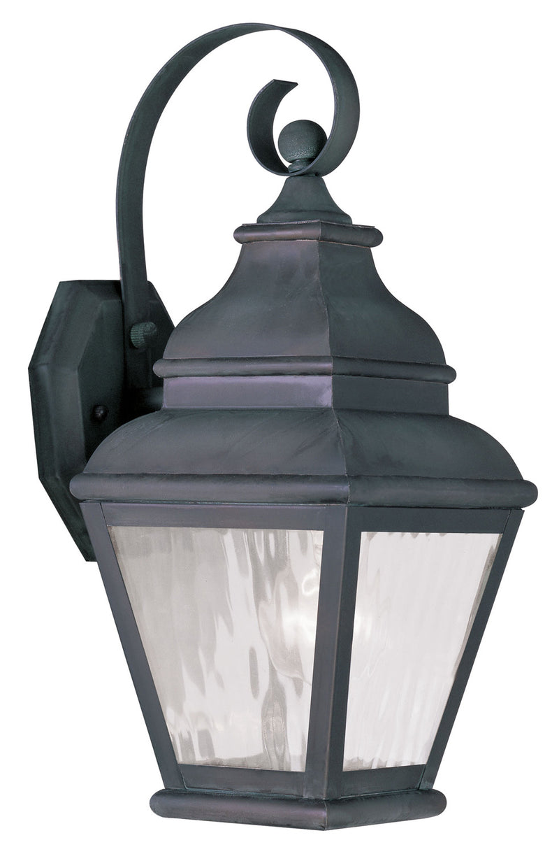 Livex Lighting 2601-61 One Light Outdoor Wall Lantern, Charcoal