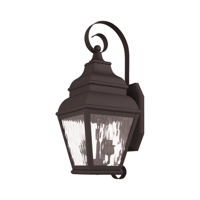 Livex Lighting 2602-07 Two Light Outdoor Wall Lantern, Bronze
