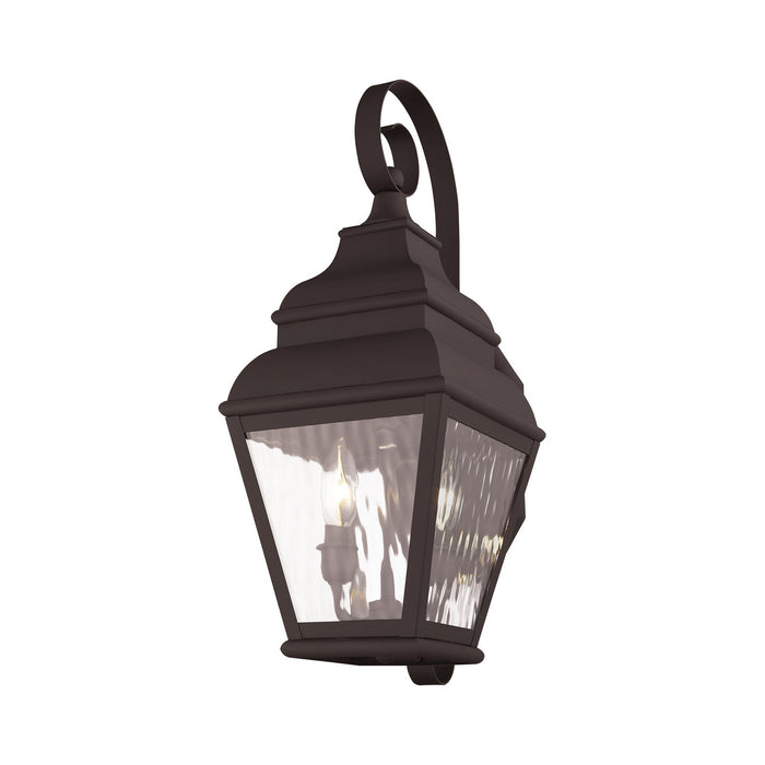 Livex Lighting 2602-07 Two Light Outdoor Wall Lantern, Bronze