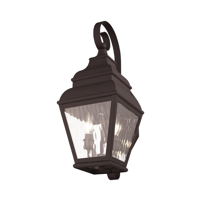 Livex Lighting 2602-07 Two Light Outdoor Wall Lantern, Bronze