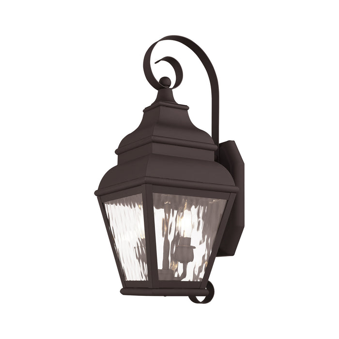 Livex Lighting 2602-07 Two Light Outdoor Wall Lantern, Bronze