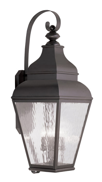 Livex Lighting 2607-07 Four Light Outdoor Wall Lantern, Bronze