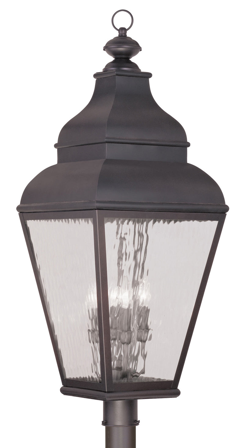 Livex Lighting 2608-07 Four Light Outdoor Post Lantern, Bronze