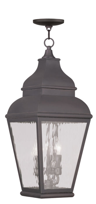 Livex Lighting 2610-07 Three Light Outdoor Pendant, Bronze