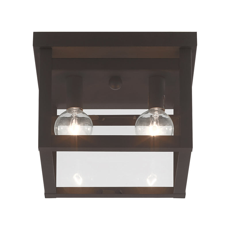 Livex Lighting 4031-07 Two Light Ceiling Mount, Bronze