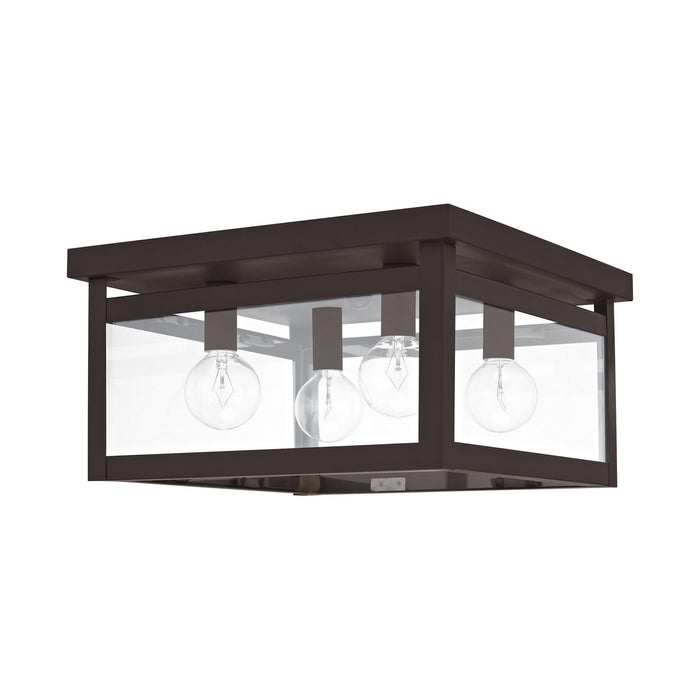 Livex Lighting 4032-07 Four Light Ceiling Mount, Bronze
