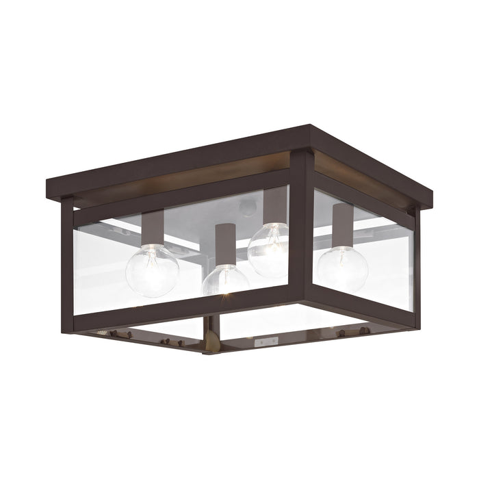 Livex Lighting 4032-07 Four Light Ceiling Mount, Bronze