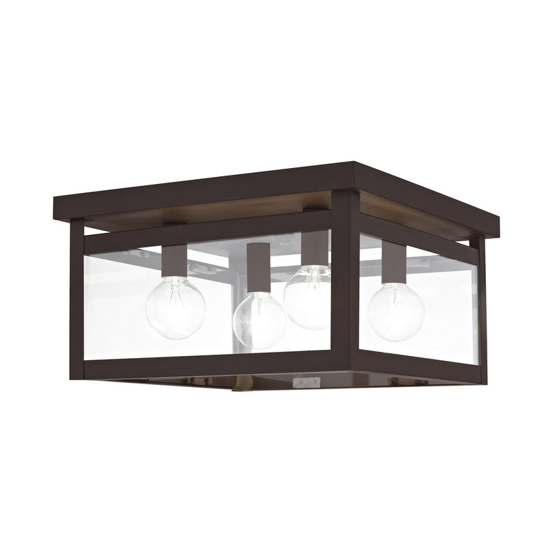 Livex Lighting 4032-07 Four Light Ceiling Mount, Bronze