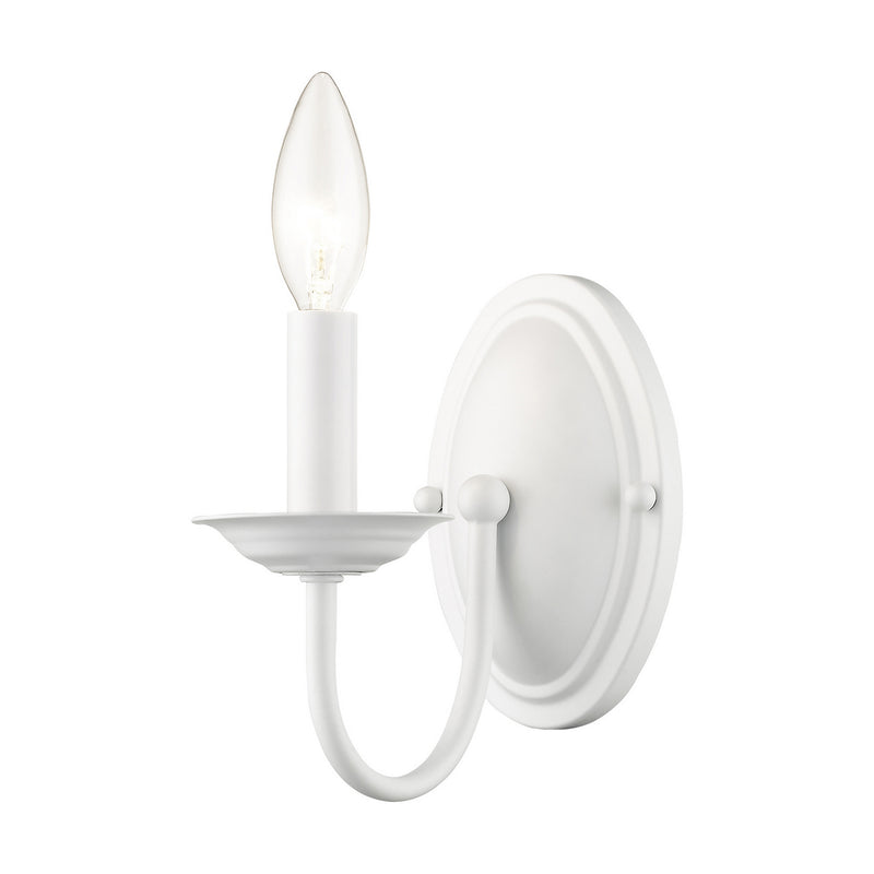 Livex Lighting 4151-03 One Light Wall Sconce, White