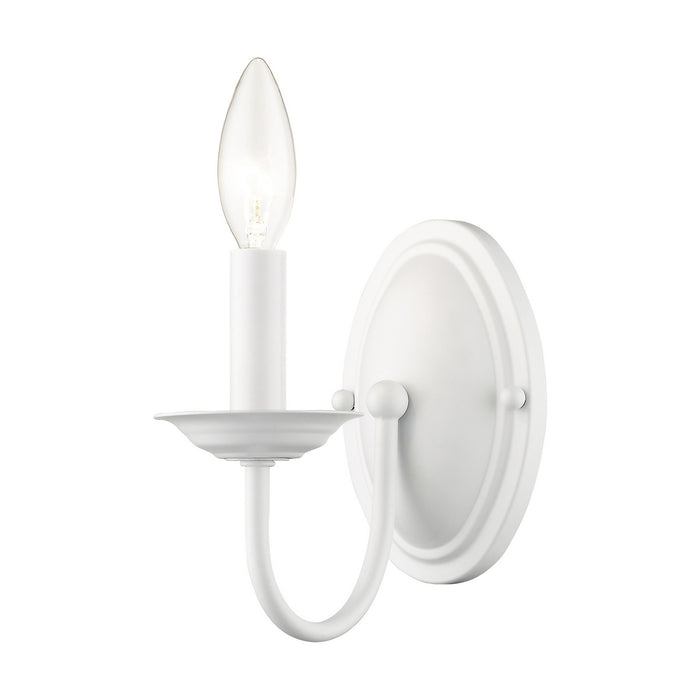 Livex Lighting 4151-03 One Light Wall Sconce, White