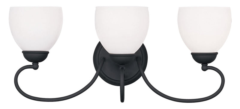 Livex Lighting 4753-04 Three Light Bath Vanity, Black