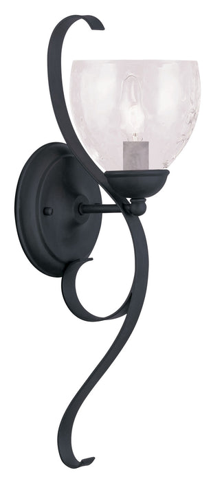 Livex Lighting 4808-04 One Light Wall Sconce, Black