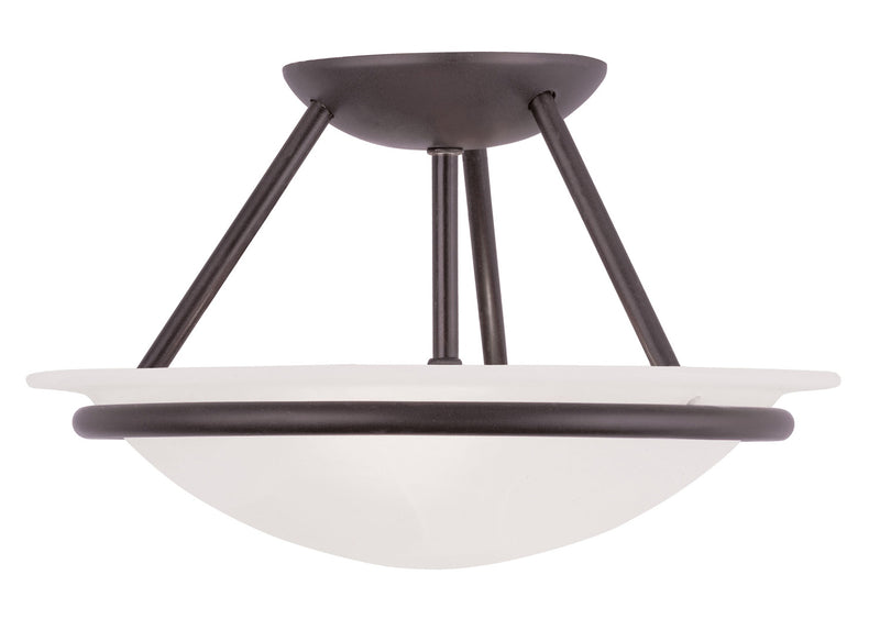 Livex Lighting 4823-07 Two Light Ceiling Mount, Bronze