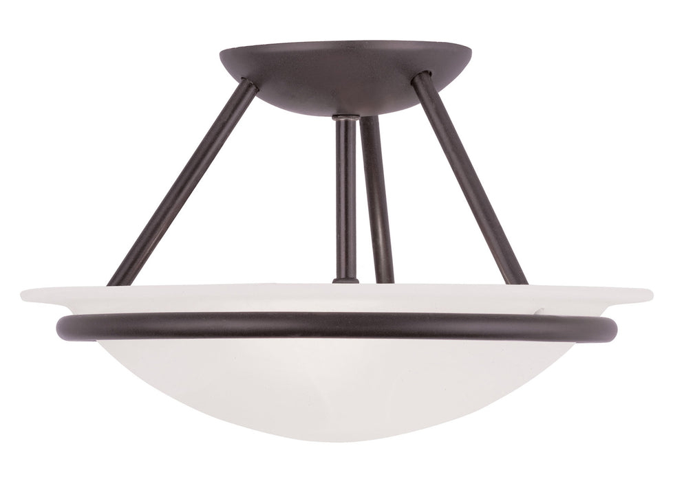 Livex Lighting 4823-07 Two Light Ceiling Mount, Bronze