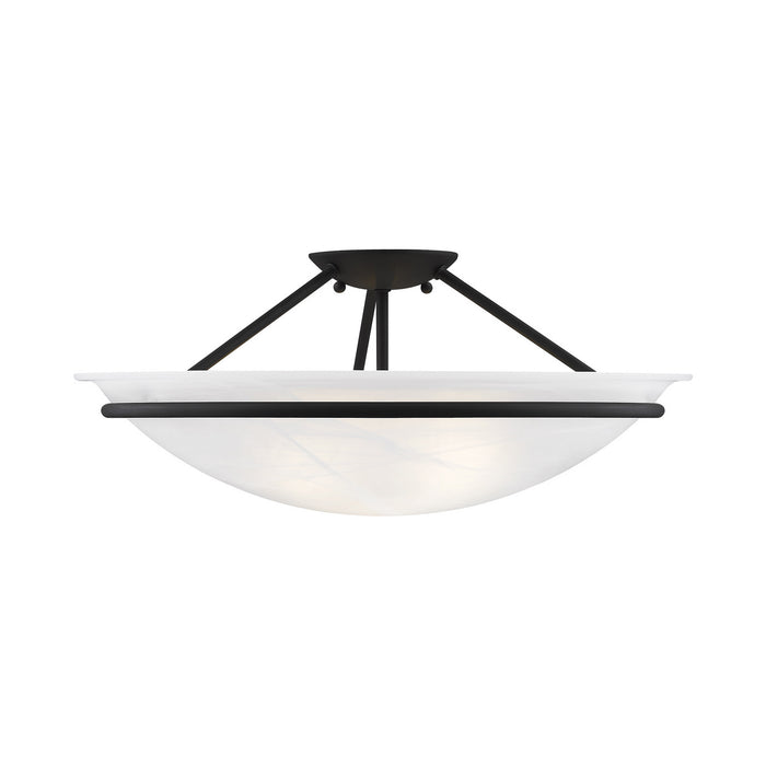 Livex Lighting 4825-04 Three Light Ceiling Mount, Black
