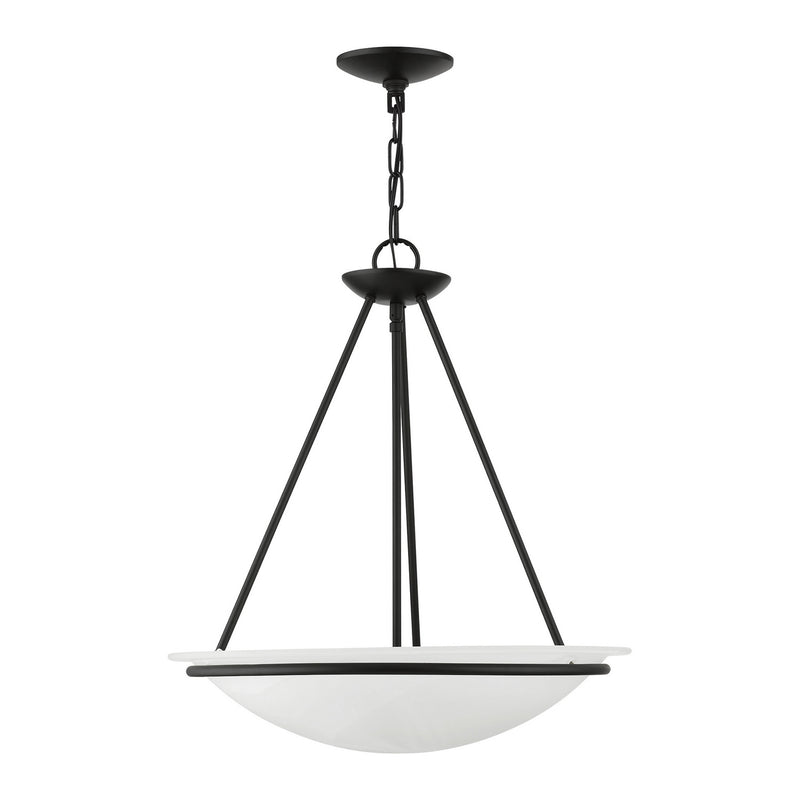 Livex Lighting 4826-04 Three Light Pendant, Black