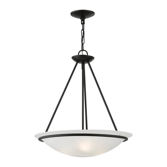 Livex Lighting 4826-04 Three Light Pendant, Black