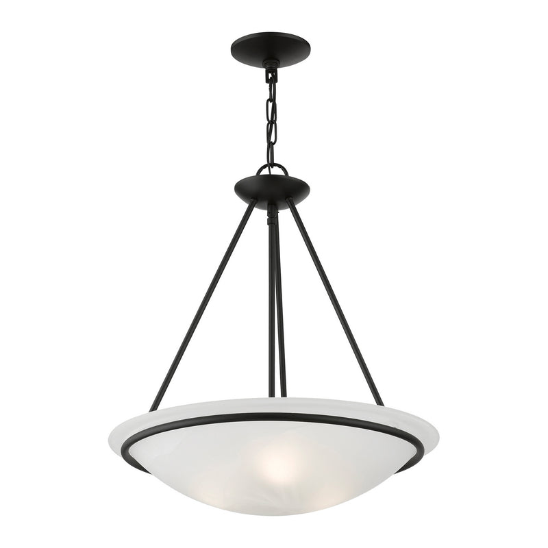 Livex Lighting 4826-04 Three Light Pendant, Black