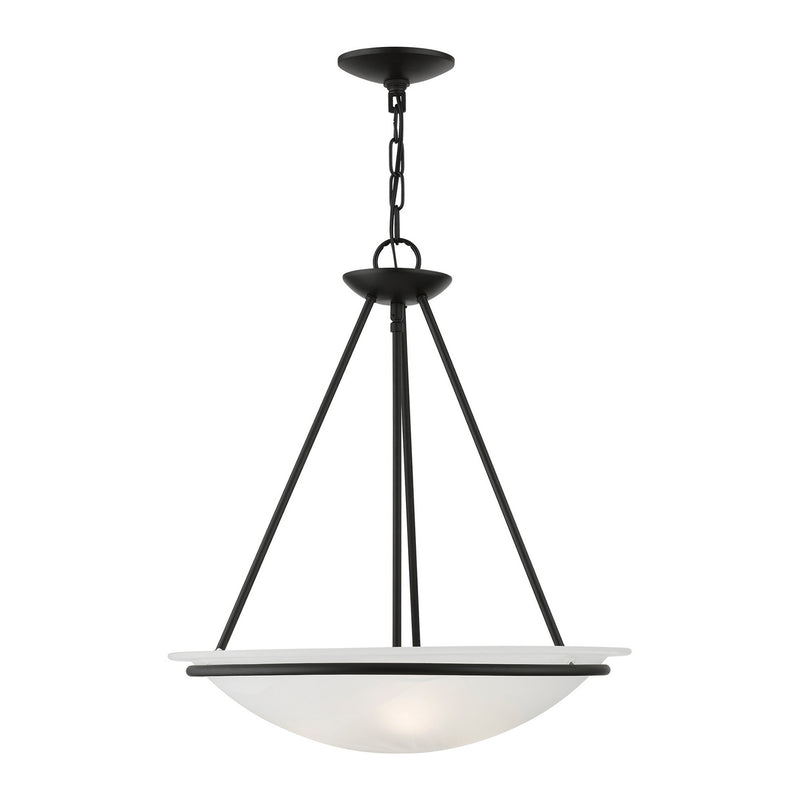 Livex Lighting 4826-04 Three Light Pendant, Black