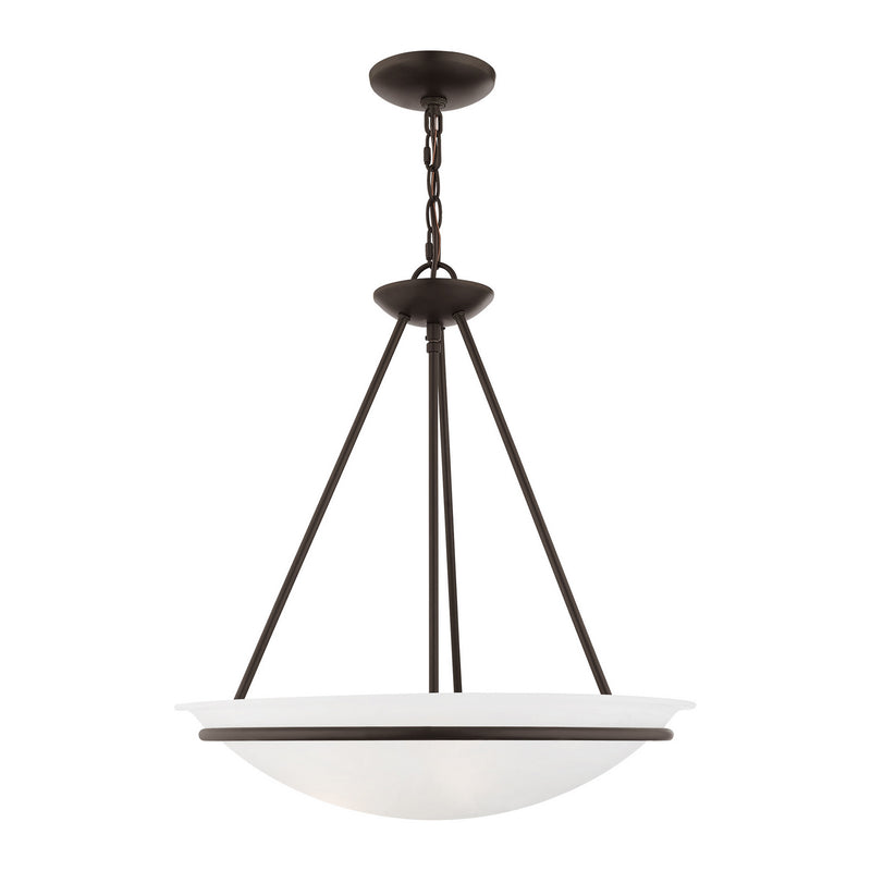Livex Lighting 4826-07 Three Light Pendant, Bronze
