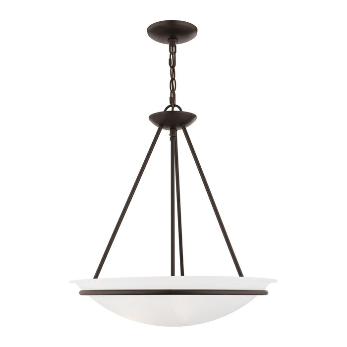 Livex Lighting 4826-07 Three Light Pendant, Bronze
