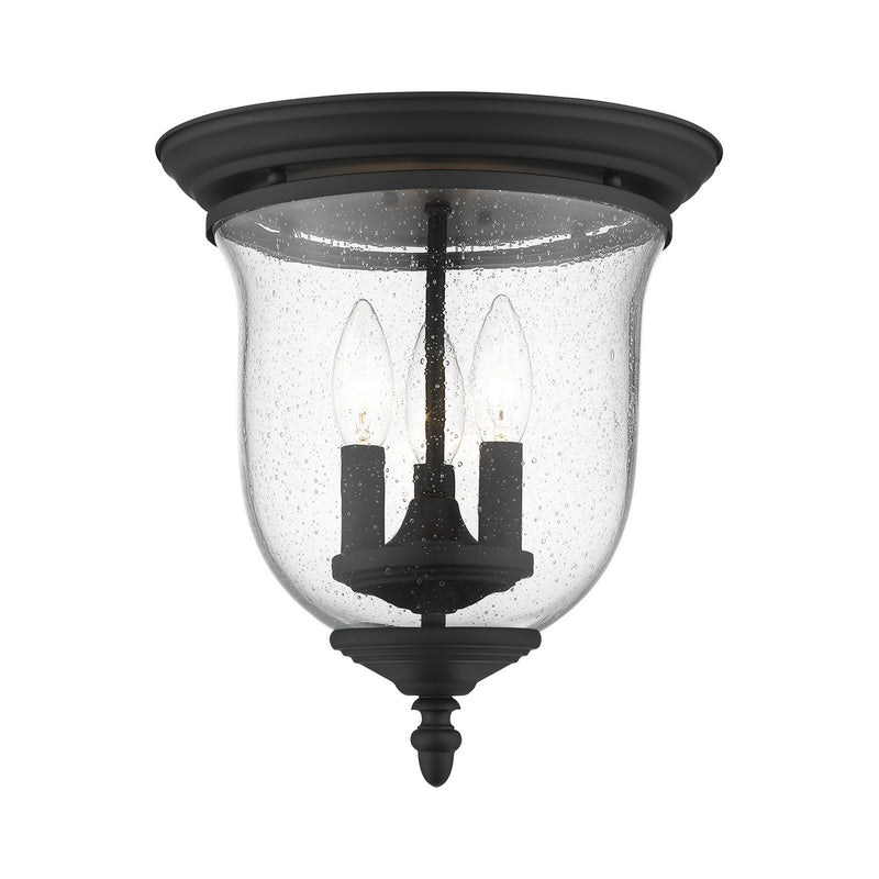 Livex Lighting 5024-04 Three Light Ceiling Mount, Black