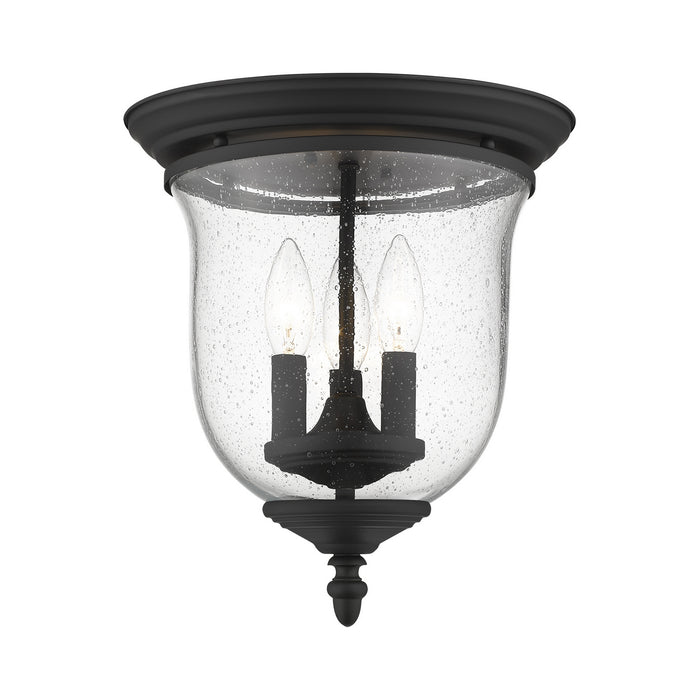 Livex Lighting 5024-04 Three Light Ceiling Mount, Black