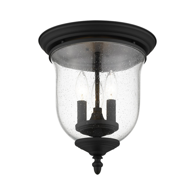 Livex Lighting 5024-04 Three Light Ceiling Mount, Black