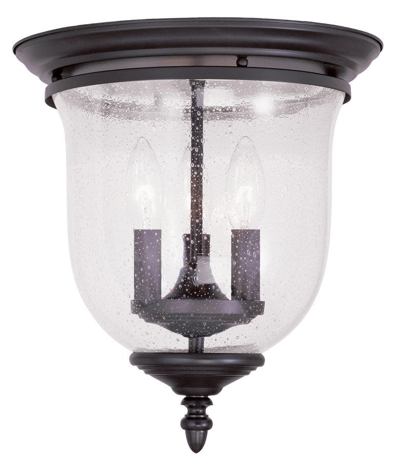 Livex Lighting 5024-07 Three Light Ceiling Mount, Bronze