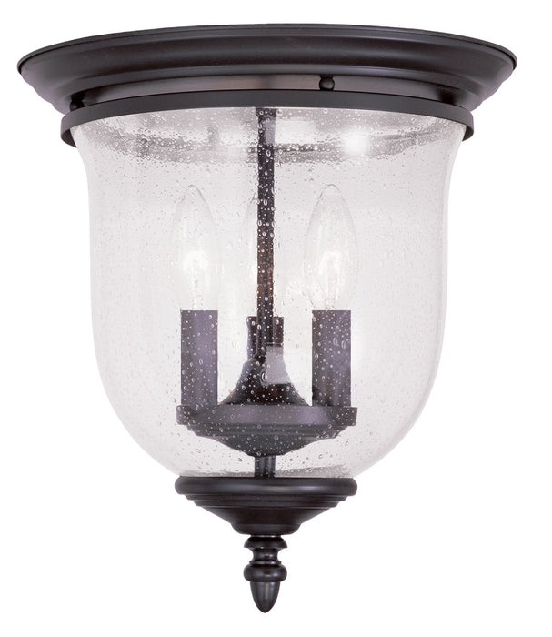 Livex Lighting 5024-07 Three Light Ceiling Mount, Bronze