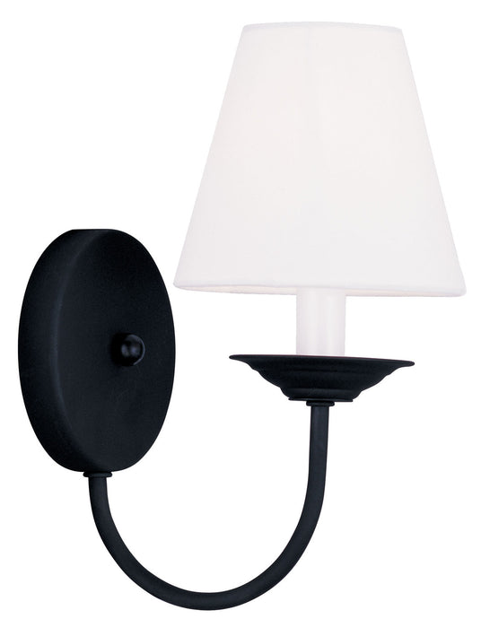 Livex Lighting 5271-04 One Light Wall Sconce, Black
