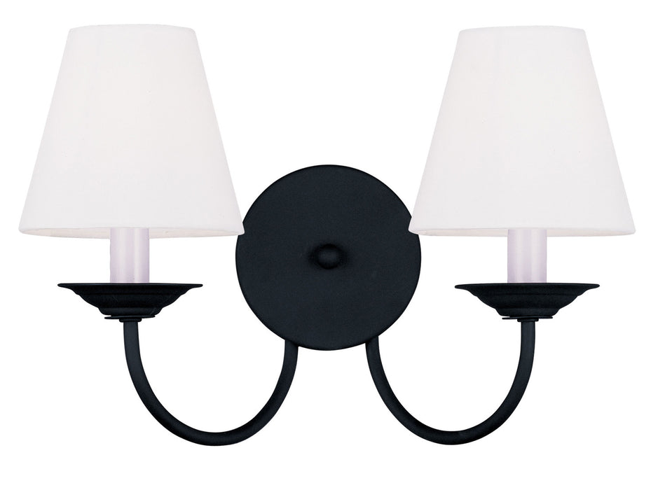 Livex Lighting 5272-04 Two Light Wall Sconce, Black