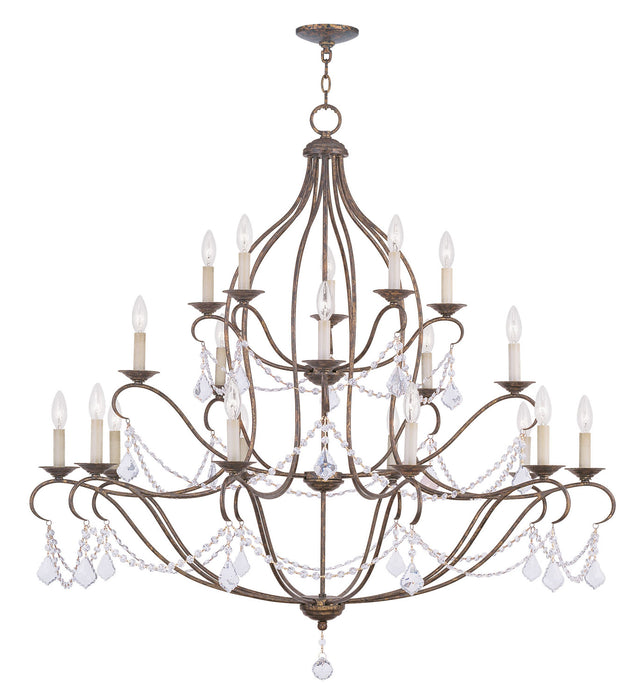 Livex Lighting 6439-71 20 Light Chandelier, Hand Applied Venetian Golden Bronze