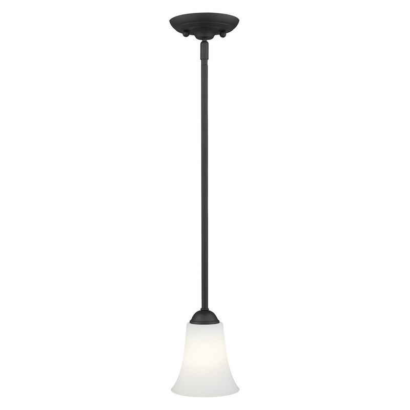 Livex Lighting 6460-04 One Light Mini Pendant, Black