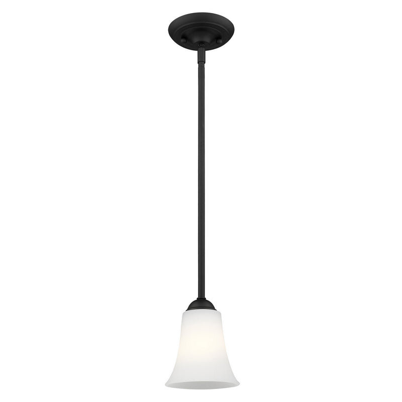 Livex Lighting 6460-04 One Light Mini Pendant, Black