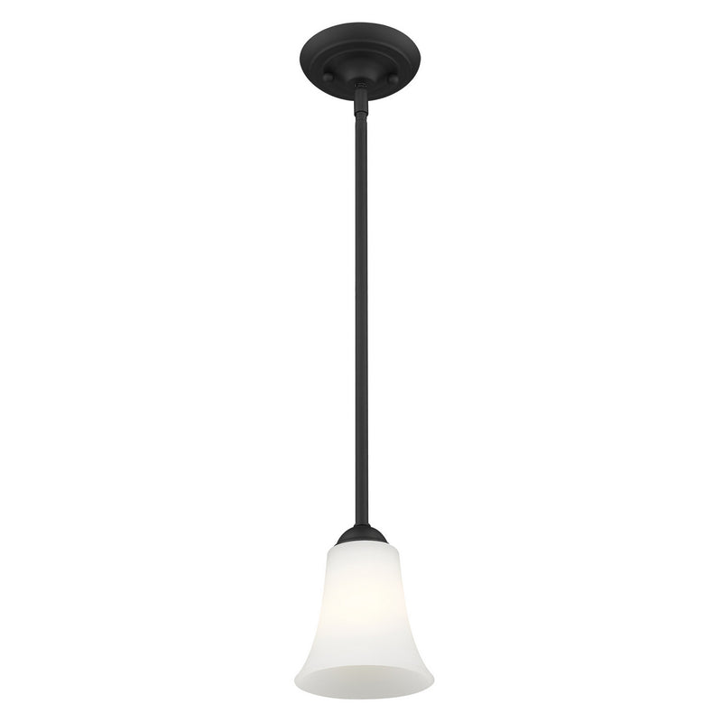 Livex Lighting 6460-04 One Light Mini Pendant, Black