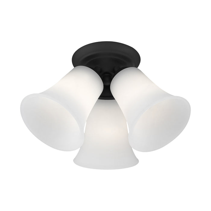 Livex Lighting 6462-04 Three Light Ceiling Mount, Black