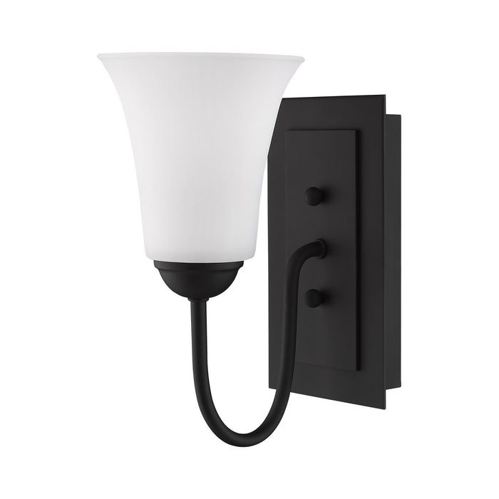 Livex Lighting 6481-04 One Light Wall Sconce, Black