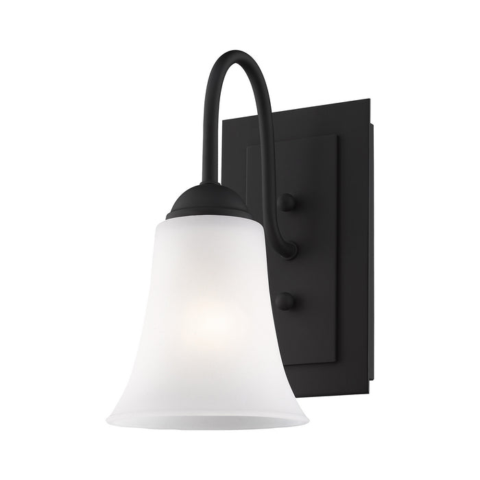 Livex Lighting 6481-04 One Light Wall Sconce, Black